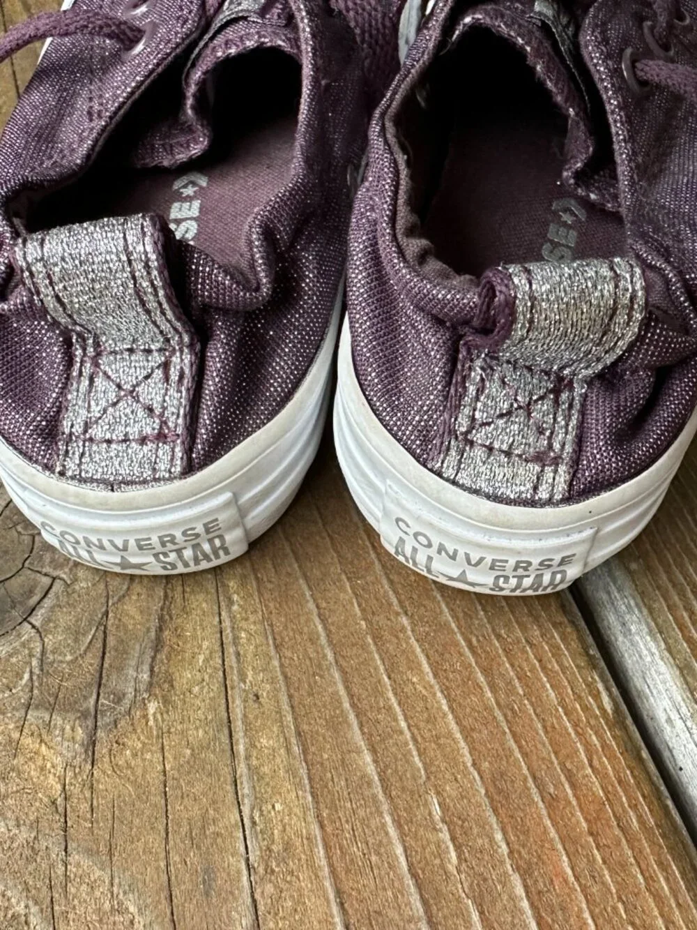 Converse - CT All Star Shoreline Metallic Purple Sneakers - Junior 13 - 662255F